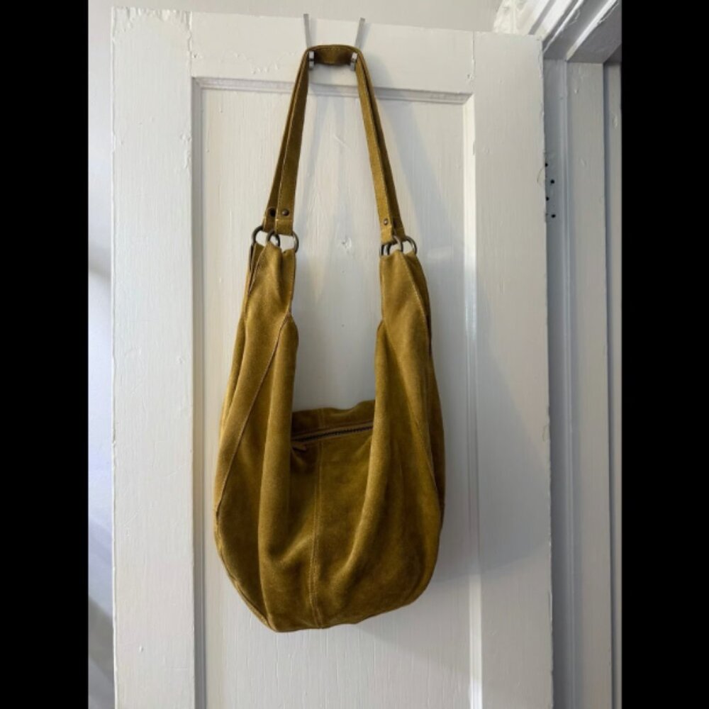 Free People Roma Suede Slouchy Tote